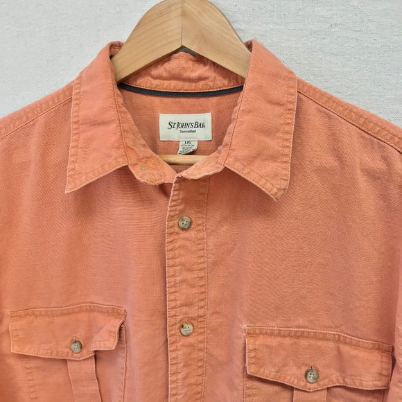 Men's St. John’s Bay Sunwashed Short Sleeve - Picture 3 of 14